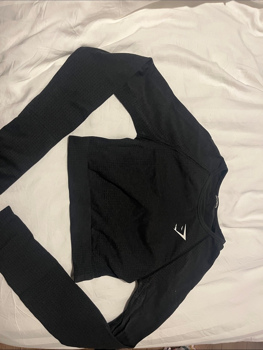 Gymshark Black Long Sleeve Crop Top